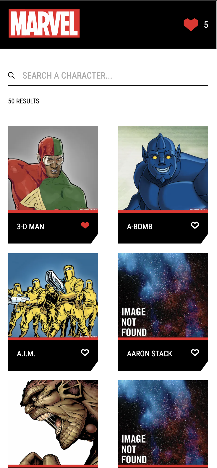 GitHub - Cylabeth/marvel-challenge: This project is a proposed exercise ...